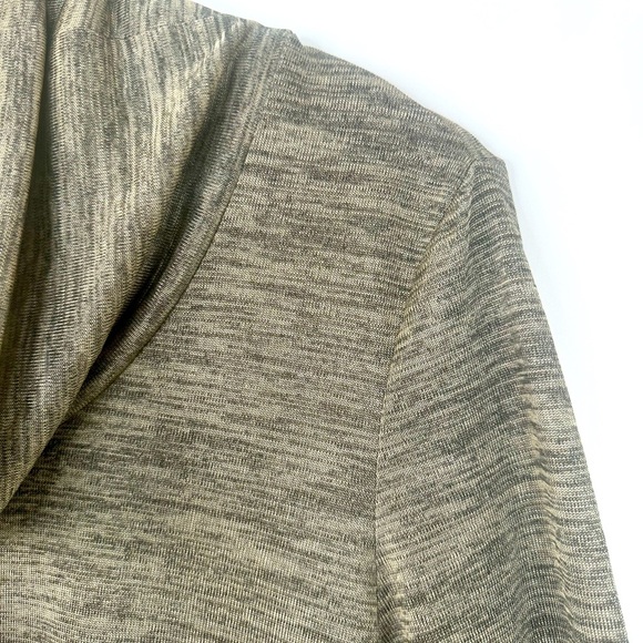 Large Cowl Neck Top‎ Gold Tunic Aline Size L - Picture 5 of 13